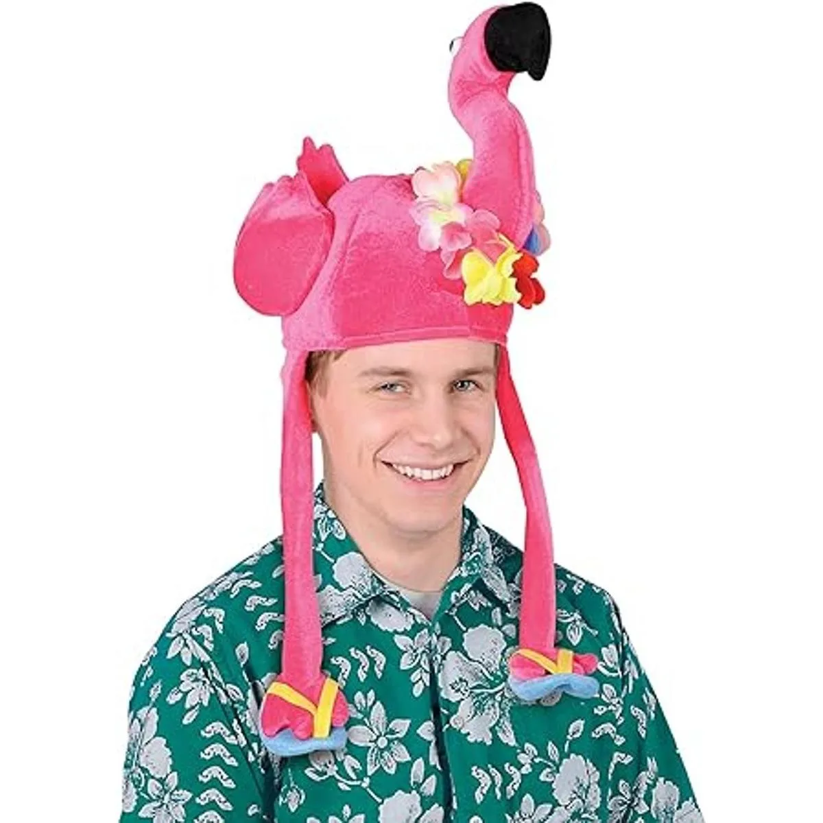 Accesorio de fiesta de sombrero de flamenco de felpa 1_3