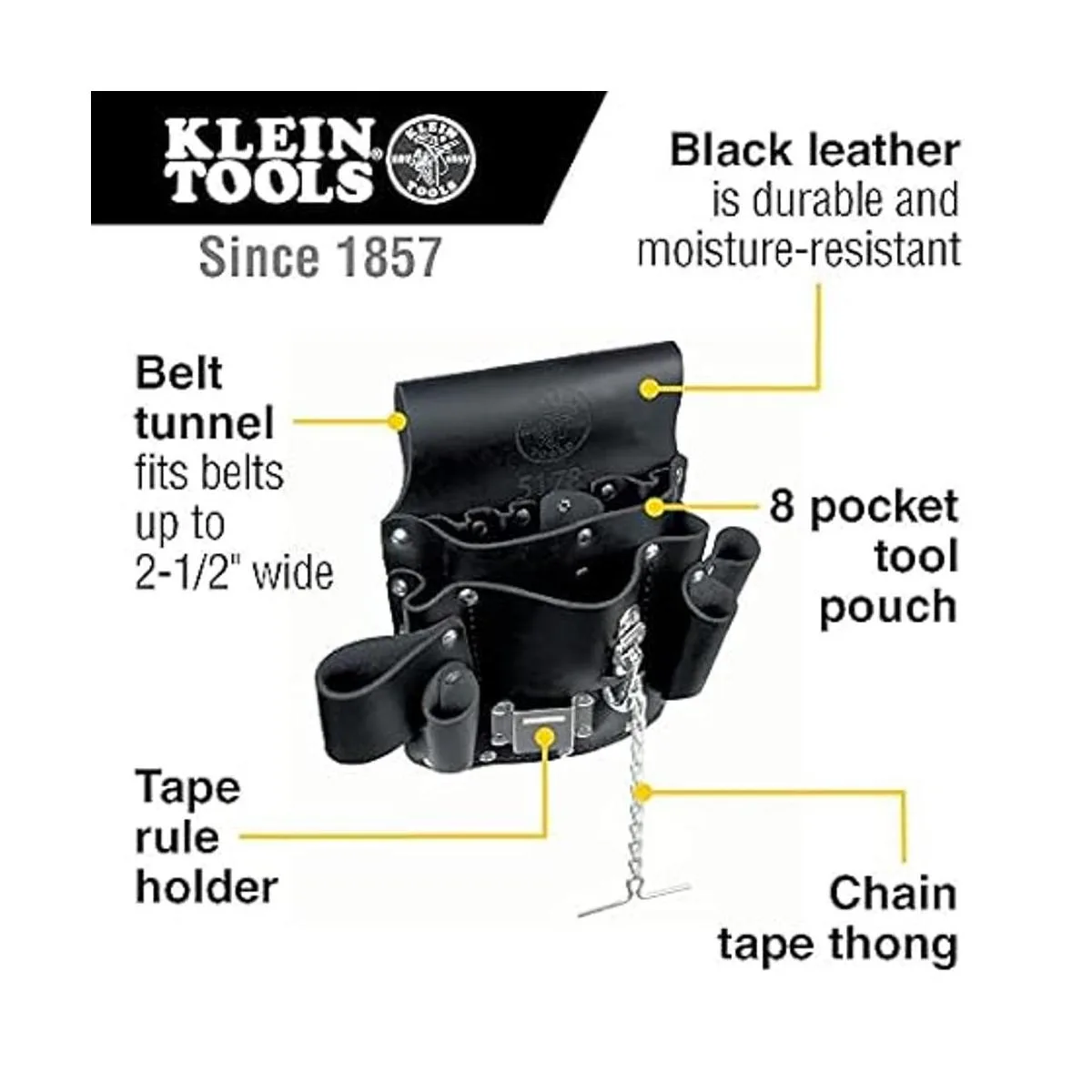 Klein Tools 5178 Bolsa de piel para herramientas 8_2