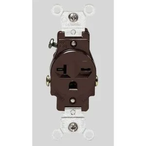 Leviton Receptáculo de cuerpo estrecho hoja recta grado_1