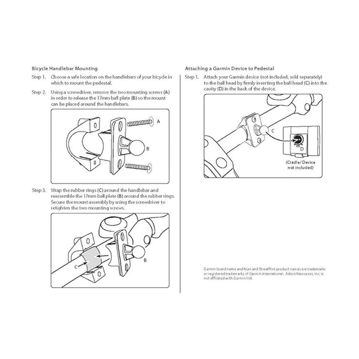 Arkon bicicleta o motocicleta manubrio de bicicleta para_3