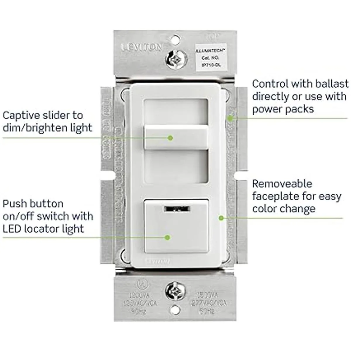 Leviton IP710DLZ IllumaTech Regulador deslizante para_3