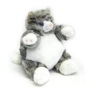 Gray Tabby Cat Baby plumpee peluche 7 H_1