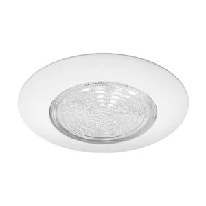 NICOR Lighting Recorte de ducha empotrado blanco de 6