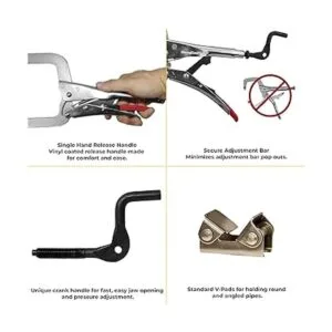 Strong hand Tools PG114V pinza para caño con gran soporte