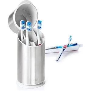 Organizador de acero inoxidable para cepillo de dientes_6