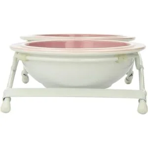 PetRageous 44355 Toftees Paws Comedor con dos tazones de