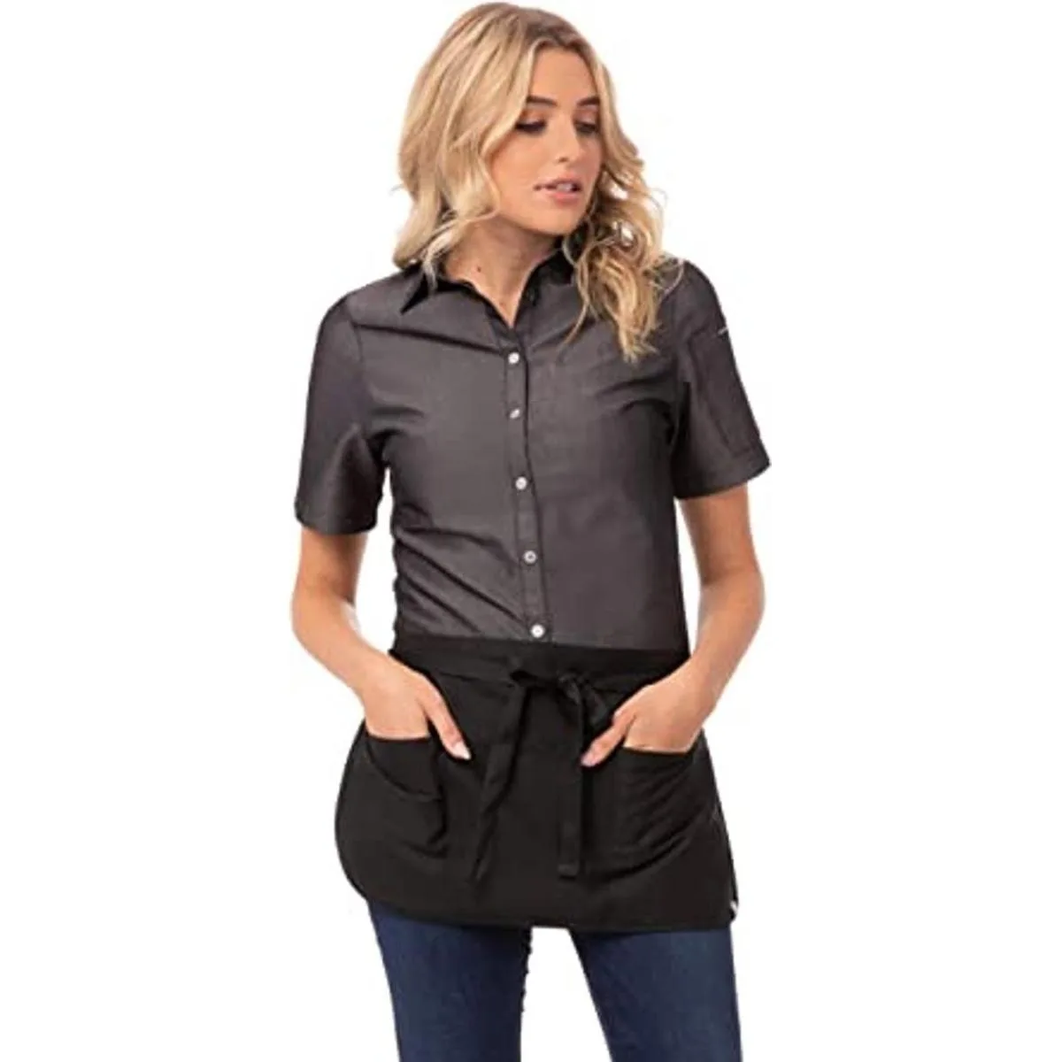 Chef Works Delantal de cintura reversible unisex para_1