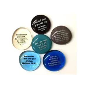 Piedras de vidrio de las Escrituras Set III Conjunto de 6_2