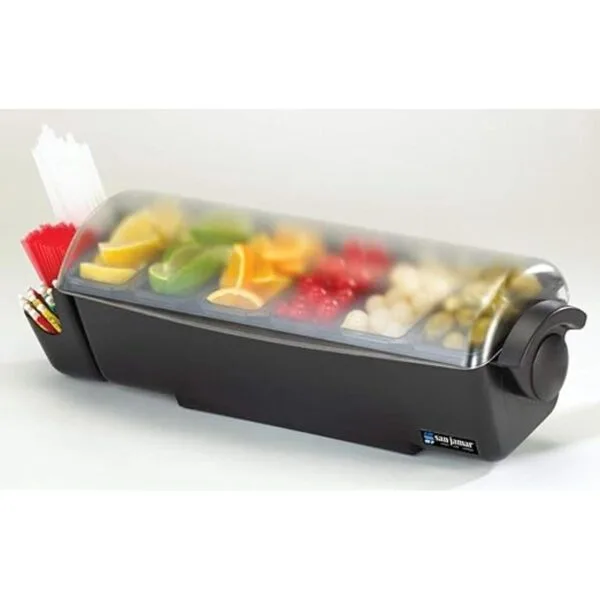 San Jamar BD4005E The Dome Garnish Center capacidad de 4