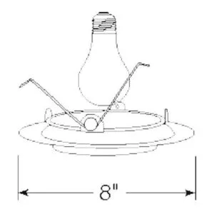 Juno iluminación 6inch Drop Opal recortar 21PW_2