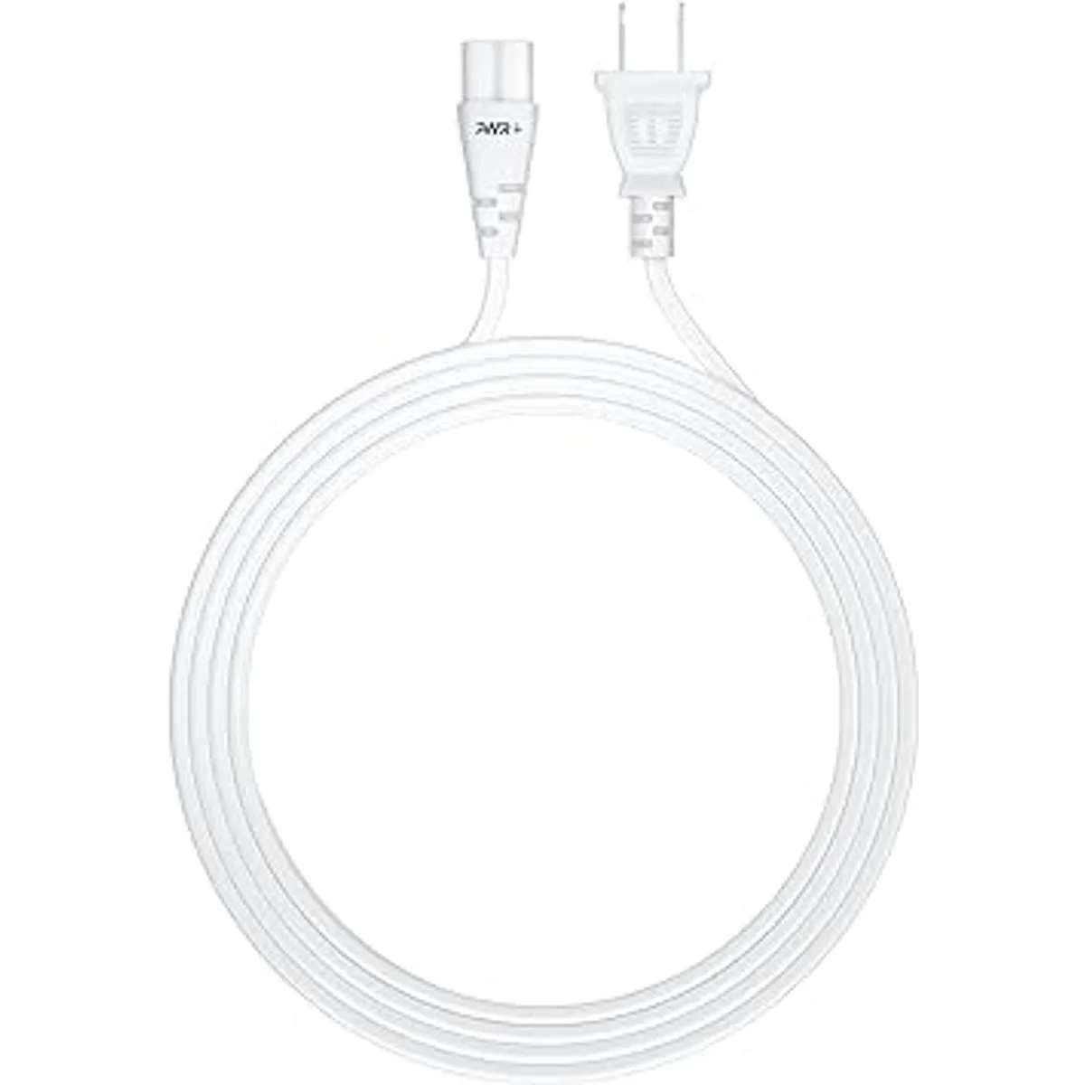 Pwr Cable de alimentación largo de 6 pies de 2 clavijas_4