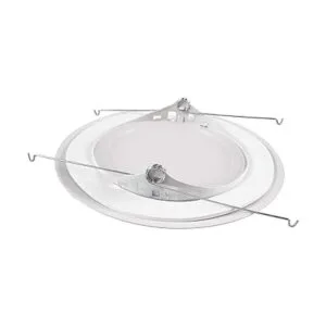 NICOR Lighting Recorte de ducha empotrado blanco de 6