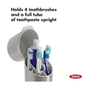 Organizador de acero inoxidable para cepillo de dientes_2