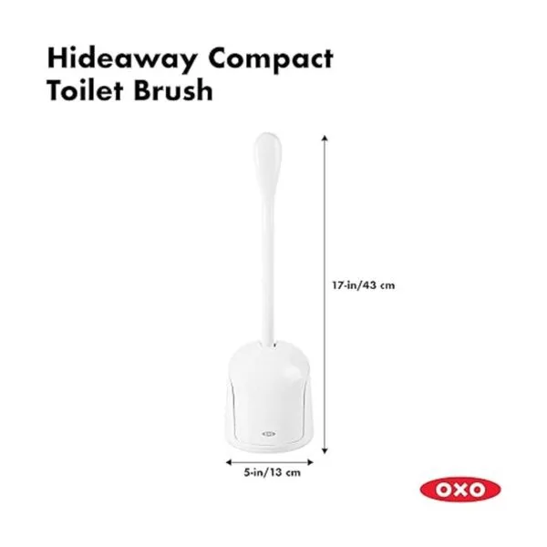 Escobilla de water compacta escondida buen agarre de OXO_6