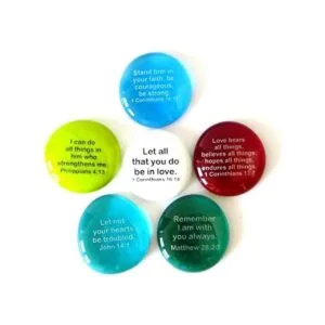 Piedras de vidrio de las Escrituras Set III Conjunto de 6_1