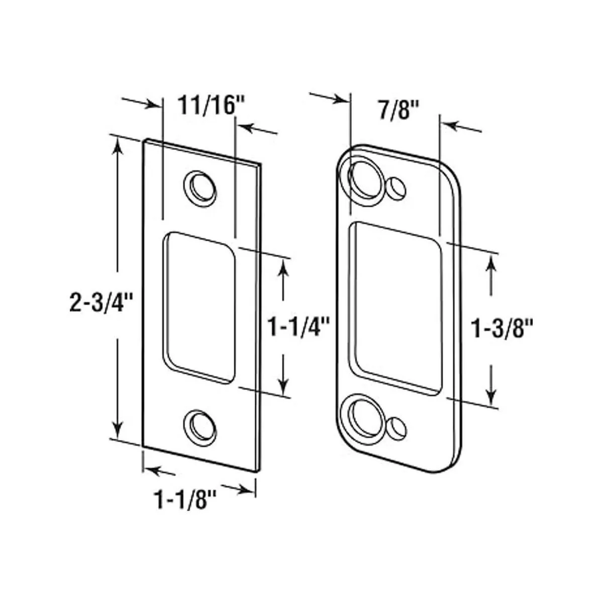 Defender Security E 2482 Placa de seguridad para cerrojo_2