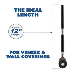 Fulton Rodillo J de mango largo con rodillo de goma grueso