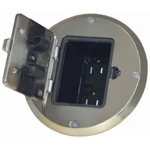 Hubbell Raco 15A TR Dispositivo y caja de acero ajustable