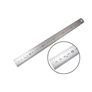 Shinwa Regla de 300 mm rígida 25 mm x 1 mm de acero_1