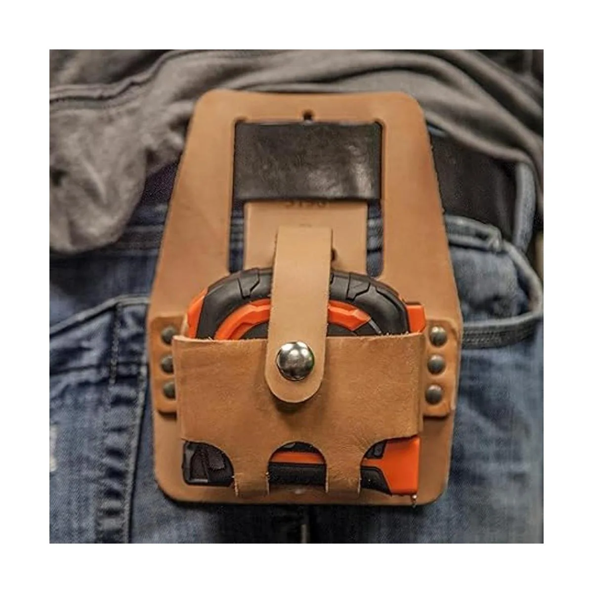 Klein Tools 5196 Soporte para cinta métrica cuero grande_2