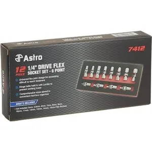 Astro Pneumatic Tool 7412 Juego de llaves flexibles de 12_3