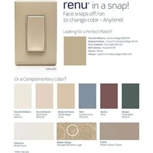 Leviton Renu Placa de fijación para la pared sin_3