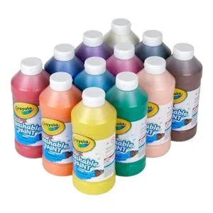 Crayola Pintura lavable colores variados 16 onzas 12