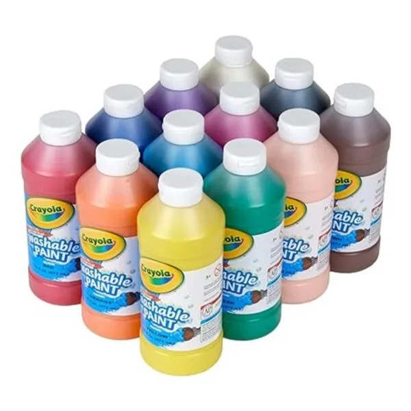 Crayola Pintura lavable colores variados 16 onzas 12