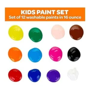 Crayola Pintura lavable colores variados 16 onzas 12