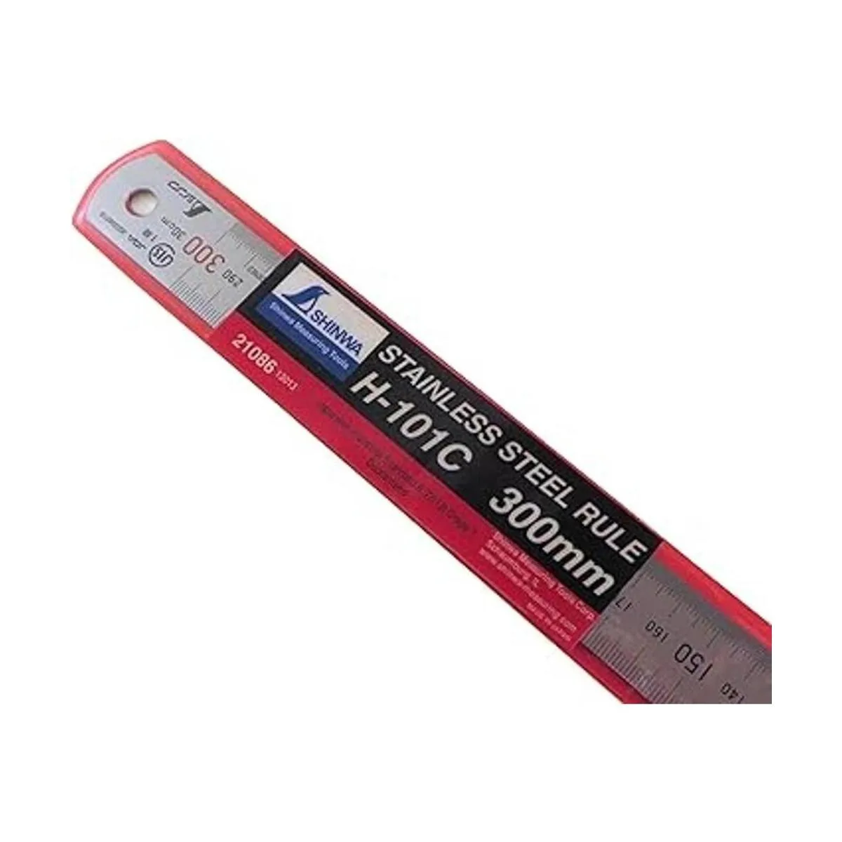 Shinwa Regla de 300 mm rígida 25 mm x 1 mm de acero_4