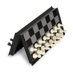 Juego de ajedrez 2 en 1 magnético y de damas 12.5 pulgadas_6