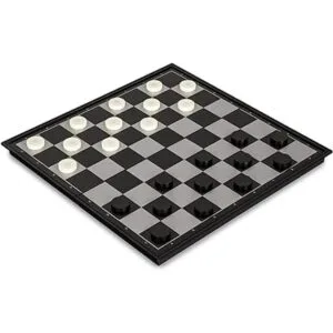 Juego de ajedrez 2 en 1 magnético y de damas 12.5 pulgadas_3