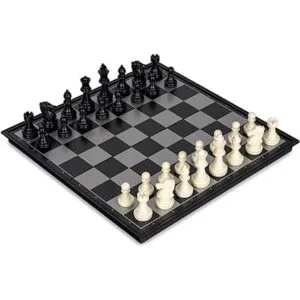 Juego de ajedrez 2 en 1 magnético y de damas 12.5 pulgadas_2