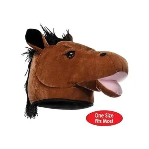 Sombrero de cabeza de caballo de felpa 1 unidad