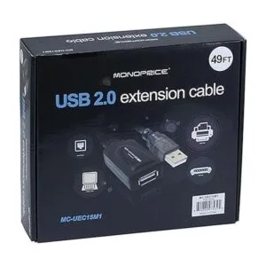 Monoprice Cable de extensión 49.2 ft USB 2.0 A macho a_4