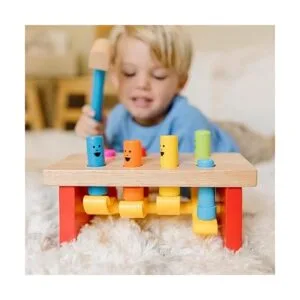 Melissa Doug juguete de taller de madera con maza_2