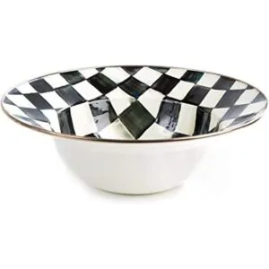 MacKenzieChilds Courtly Check Plato grande para servir de_1