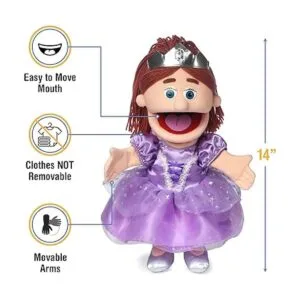 14 Princess Peach Chica marioneta de mano_3