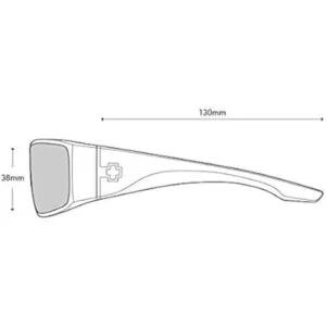 SPY Optic Cooper XL Wrap Gafas de sol mate color negro_3