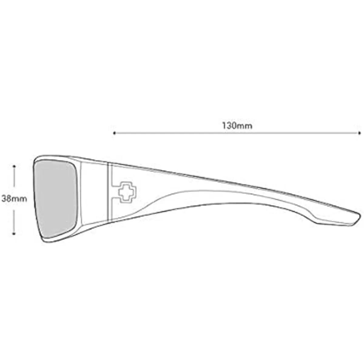 SPY Optic Cooper XL Wrap Gafas de sol mate color negro_3