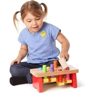 Melissa Doug juguete de taller de madera con maza_3