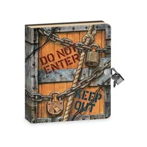 Diario con páginas forradas Keep Out de Peaceable Kingdom_1