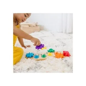 Juguete de oruga arco iris con 6 engranajes_3