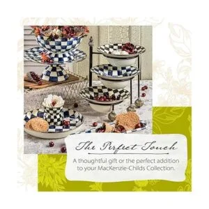 MacKenzieChilds Courtly Check Plato grande para servir de_3