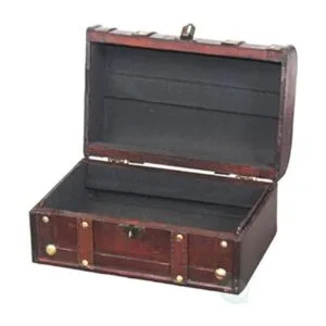 Caja de tesoro decorativa VintiquewiseTM cofre baúl de_2