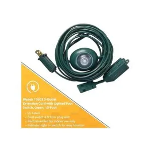 Alargador Woods con interruptor con luz de 11203 vatios_4