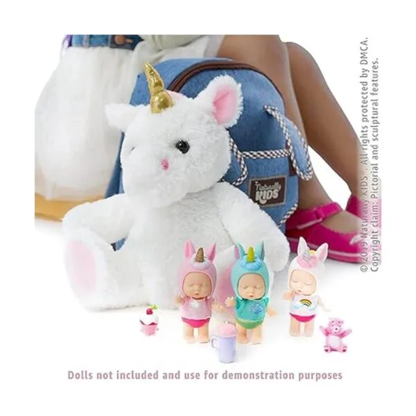 Naturally KIDS Mochila pequeña de unicornio para niñas