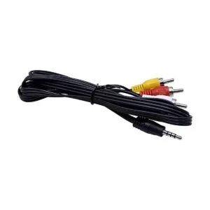 HQRP Cable de audio y video AV de 0.138 in a 3 RCA_6
