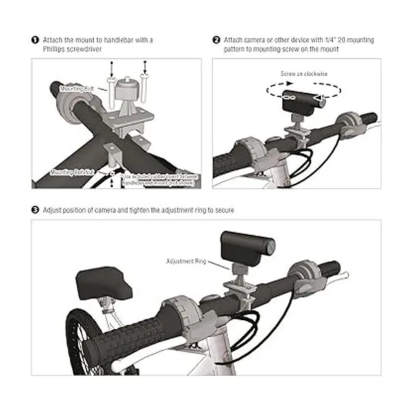 Arkon Soporte para manillar de bicicleta para cámaras_5