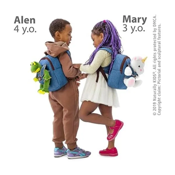 Naturally KIDS Mochila pequeña de unicornio para niñas
